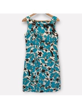 Karin Stevens Vintage Cotton Floral Sheath Dress